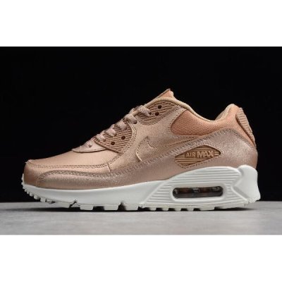 Nike Bayan Air Max 90 Premium Metal Kırmızı Koşu Ayakkabısı Türkiye - MTZWTJPD